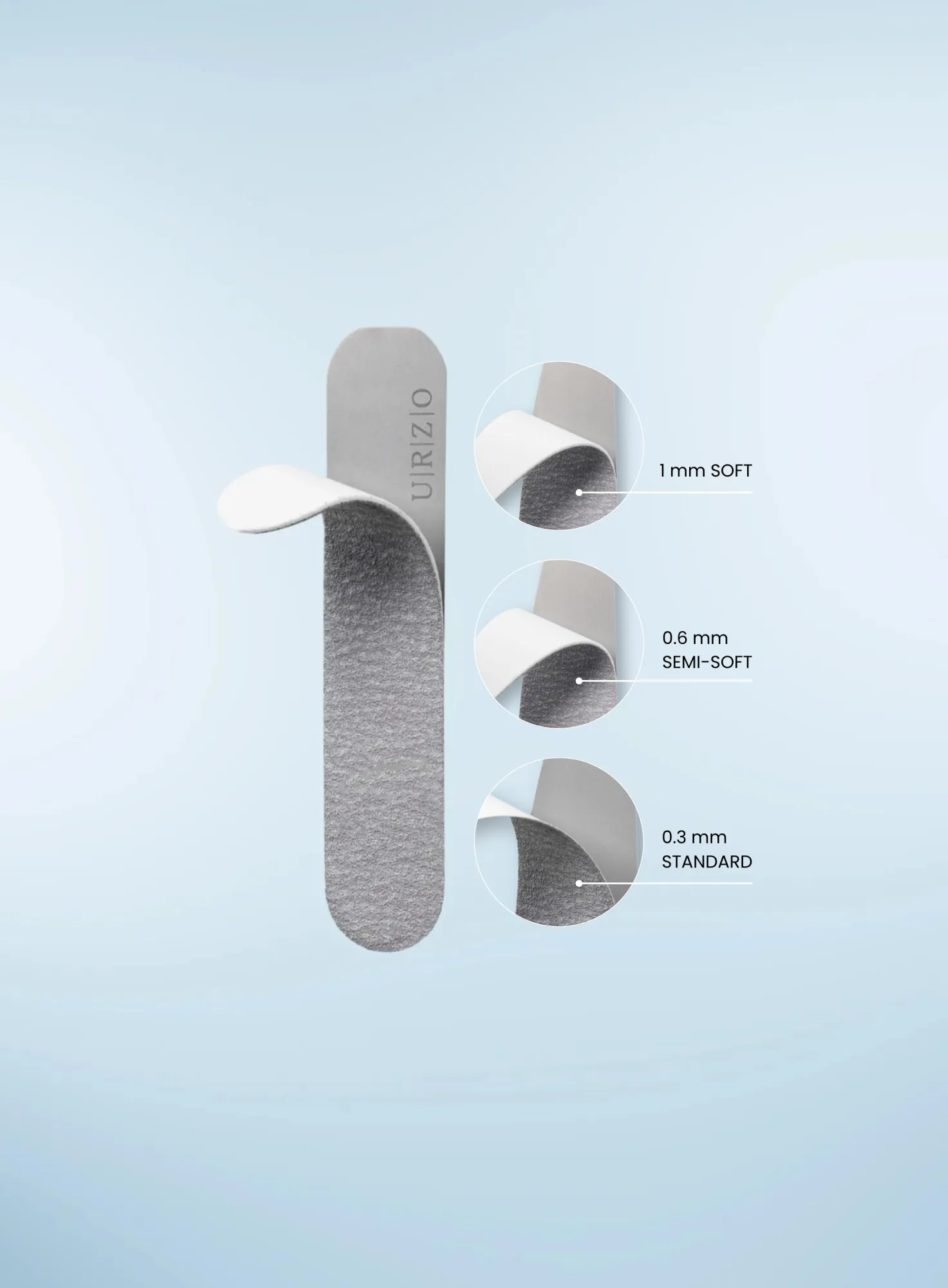 Soft, Semi-soft and Standard nail files Petit Titan